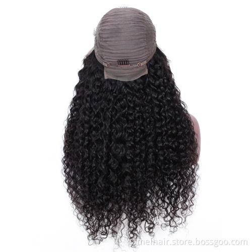 Real Brazilian Cuticle Aligned Human Remy Hair Kinky Curly Swiss Lace Frontal Wig Vendor 13x4 Lace Front Wig Natural Hairline